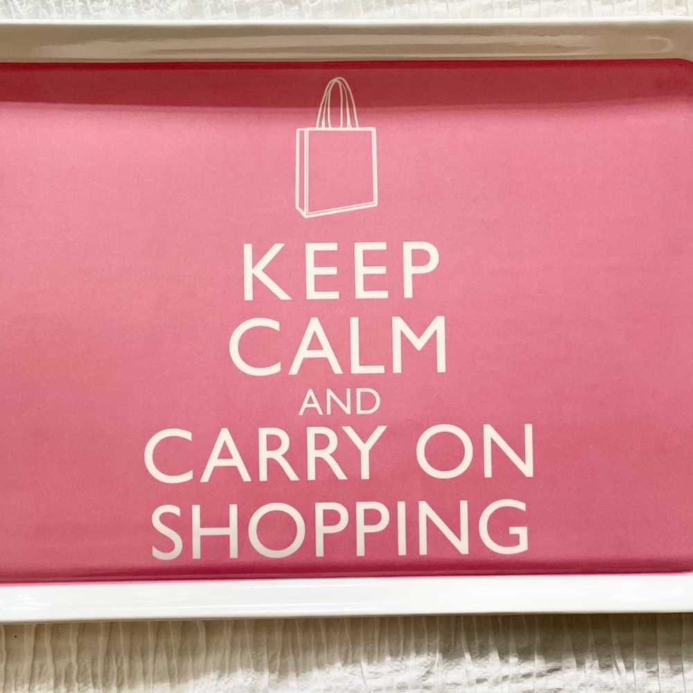 KEEP CALM & CARRY ON SHOPPING TRAY